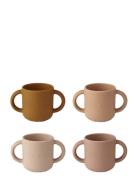 Gene Cup 4-Pack Home Meal Time Cups & Mugs Cups Pink Liewood
