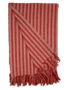 Throw, Stripe Home Textiles Cushions & Blankets Blankets & Throws Red ...