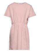 Calvin Klein Monogram Off Placed T Dress Rosa