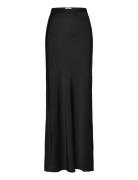 Ahlvar Gallery Hana Long Silk Skirt Svart