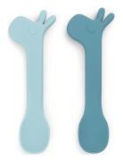 Silic Spoon 2-Pack Lalee Blue Home Meal Time Cutlery Blue D By Deer