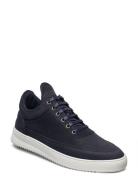 Filling Pieces Low Top Ripple Nubuck Blå