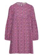 Tom Tailor All Over Printed Flower Dress Rosa