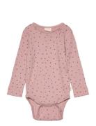 Petit Piao Body L/S Modal Dot Rosa