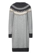 Vero Moda Vmsim Ls Nordic Dress Ga Rep Lcs Grå