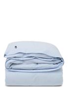 Blue/White Striped Cotton Seersucker Duvet Cover Home Textiles Bedtext...