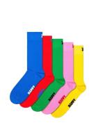 Happy Socks 5-Pack Solid Socks Blå