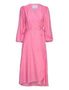 Minus Josia Wrap Dress Rosa