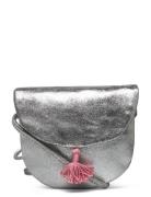 Mango Leather Metallic Bag Silver