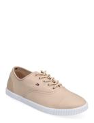 Tommy Hilfiger Canvas Lace Up Sneaker Beige