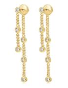 LUV AJ The Estelle Double Chain Studs- Gold Guld