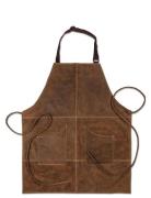 Apron Vintage Leather Home Textiles Kitchen Textiles Aprons Brown Scan...