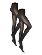 Vero Moda Vmlove Tights - 40 Den 2-Pack Noos Svart