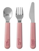 Børnebestik Mio Home Meal Time Cutlery Pink Mepal