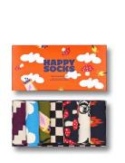 Happy Socks 7-Pack A Wild Week Socks Gift Set Röd