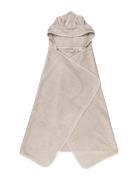 Hooded Junior Towel - Bear - Beige Home Bath Time Towels & Cloths Towe...