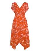 Esprit Casual Dresses Light Woven Orange