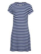 Tom Tailor Striped Rib Dress Blå