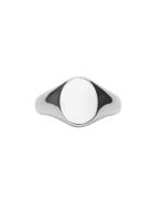 IX Studios Ix Mini Oval Signet Ring Silver Silver