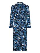 Diane Von Furstenberg Dvf Sheska Midi Dress Blå