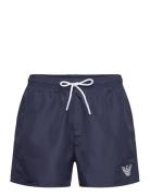 Emporio Armani Mens Woven Boxer Marinblå