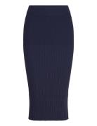 Tamaris Apparel Cecina Rib Knit Skirt Marinblå