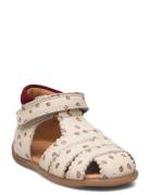 Pom Pom Starters? Scallop Velcro Sandal Multi/patterned