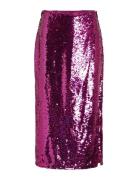 Vila Vietta Midi Sequin Skirt/Dc Lila