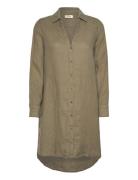 MOS MOSH Mmrielle Linen Dress Khaki Green