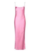 Gina Tricot Satin Dress Rosa