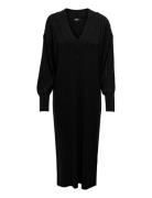 ONLY Onlnew Tessa L/S Midi V-Neck Dress Knt Svart