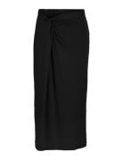 Vila Vivase Hw Midi Skirt Svart