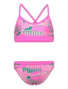 Puma Swim Puma Swim Girls Printed Bikini Set Rosa