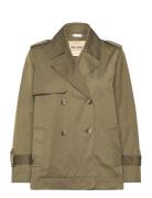 MOS MOSH Mmsilma Short Trenchcoat Khaki Green