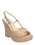 Apair Wedge Sling-Back Beige