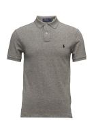 Polo Ralph Lauren Slim Fit Mesh Polo Shirt Grå