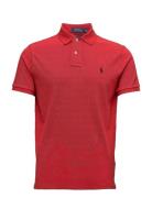 Polo Ralph Lauren Custom Slim Fit Mesh Polo Shirt Röd