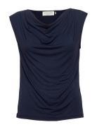 Rosemunde Rwbiarritz Ss Waterfall T-Shirt Marinblå