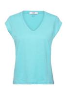 Coster Copenhagen Cc Heart Basic V-Neck T-Shirt Blå