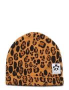 Mini Rodini Basic Leopard Beanie Beige