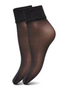 Decoy Decoy Ankle Sock Silklo 2Pk Svart