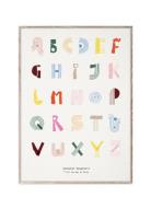 Alphabet Spaghetti Eng - Multi-Colour - 70X100 Home Kids Decor Posters...
