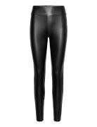 Vila Vibarb Coated Hw Legging - Noos Svart