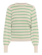 Kaffe Kamala Stripe Knit Pullover Grön