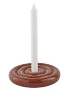 OYOY Living Design Savi Ceramic Candleholder - Low Brun