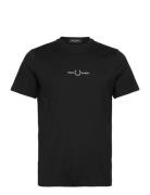 Fred Perry Embroidered T-Shirt Svart