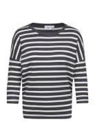 Saint Tropez Mikasz Striped Pullover Blå