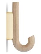Hook Hanger Mini Oak/Brass Home Storage Hooks & Knobs Hooks Brown Gejs...
