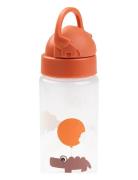 D By Deer Straw Bottle Happy Clouds Papaya 350 Ml Orange