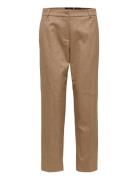 Selected Femme Slfria Mw Cropped Pant Camel Mel B Noos Beige